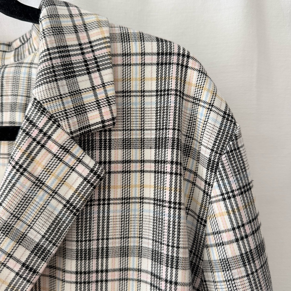 Spring plaid women’s blazer